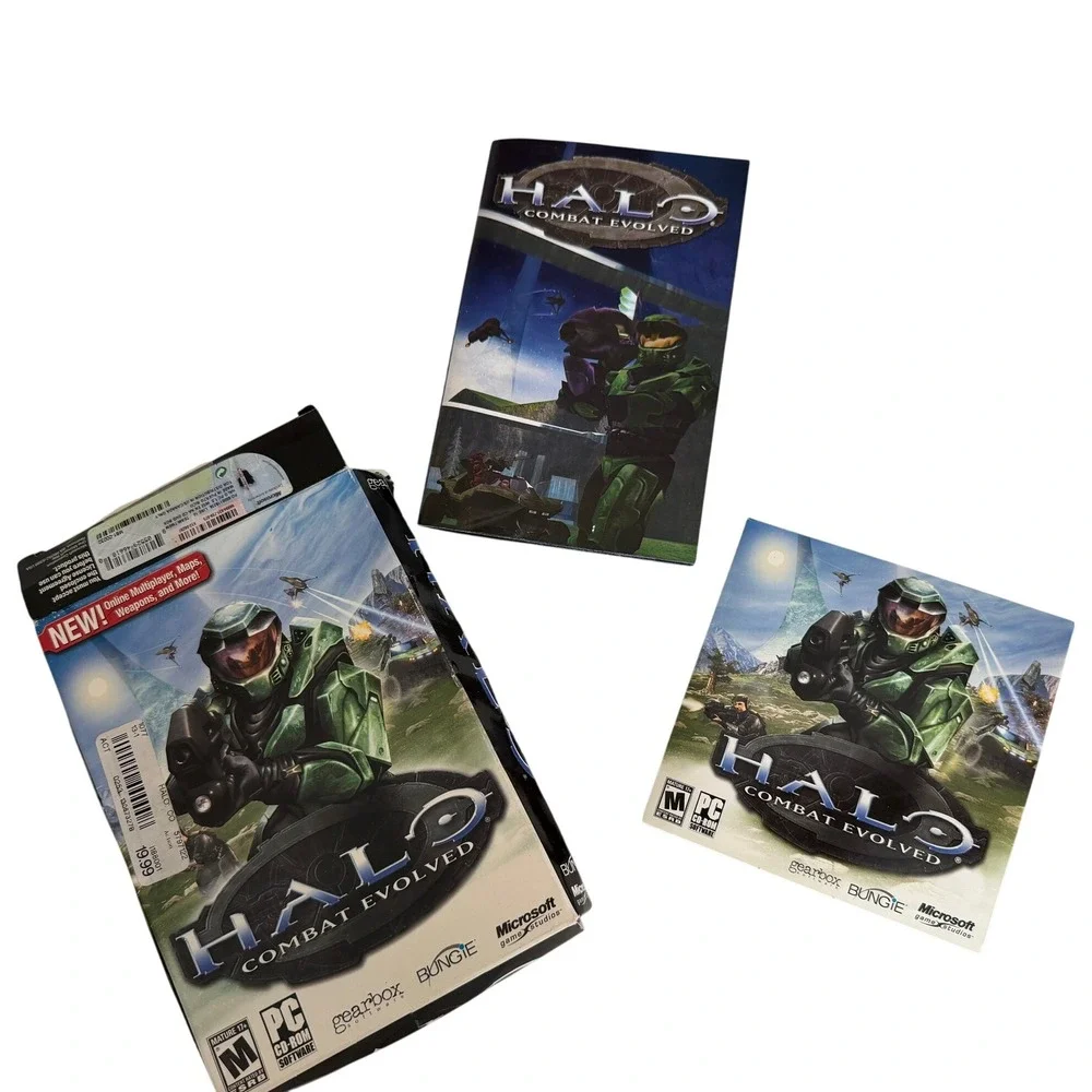 Halo Combat Evolved PC Game 2003 Big Box Bungie Gearbox Microsoft Complete